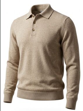 SuitSupply Pure Wool Sweater Polo Men’s XL Long Sleeve Soft